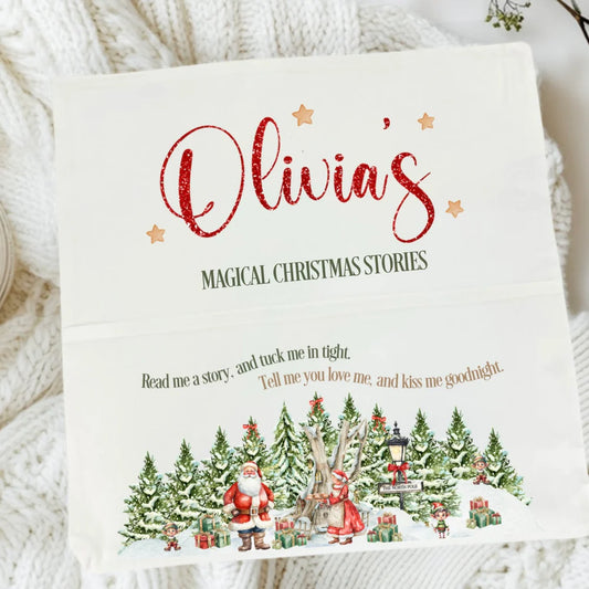 Christmas Book Cushion Cover