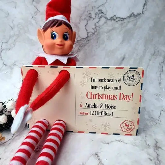 Christmas Elf Postcard