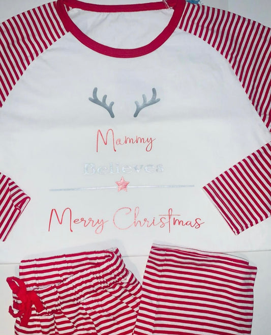 Family Christmas Pjs - Stripped - Believes