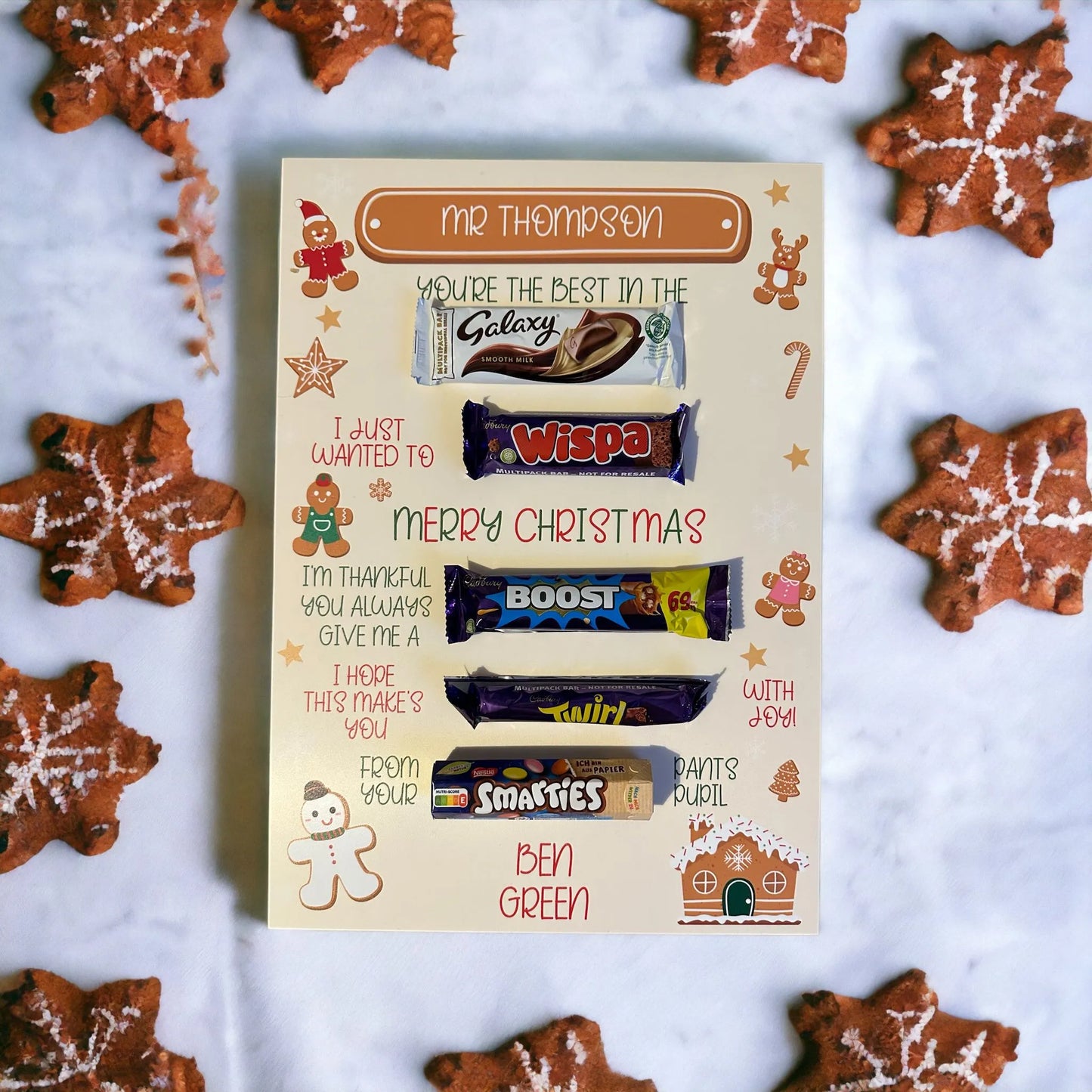 Christmas - Ginger Bread Chocolate Board