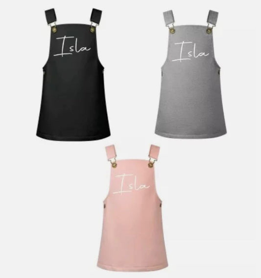 Fleece Dungarees Dress